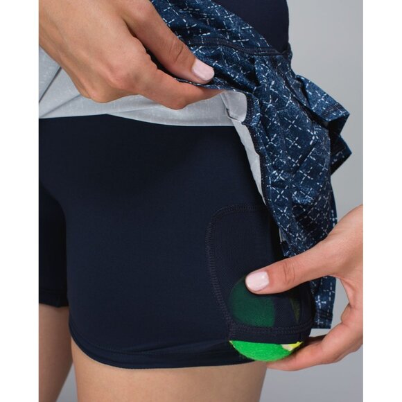 Lululemon Skirt 4 Navy Pace Setter Tenis Skirt Pleated - Picture 11 of 15